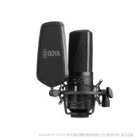 博雅 BY-M1000 大振膜電容麥克風(fēng) BOYA 嗨歌 K歌 主播話筒 新潮 