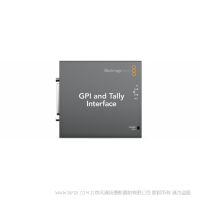 BMD  GPI and Tally Interface  它配備8個觸點閉合Tally輸出，可將Tally信號發送到攝影機、回放設備以及監視器，讓所有工作人員都明確正在播出的是哪一路攝影機畫面