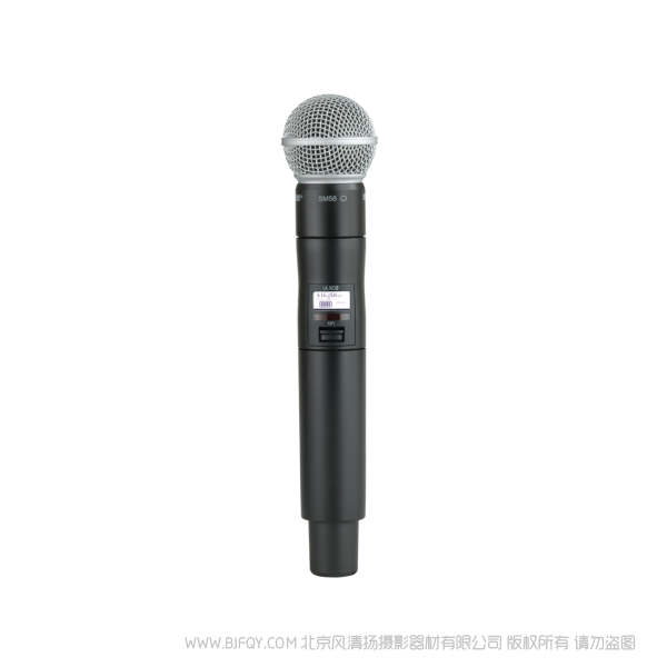 Shure ULXD2/SM58 SM58話筒配備ULXD2手持式發射機 ULX-D數字無線系統之SM58A手持式無線發射機。