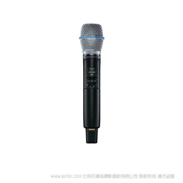 Shure 舒爾 SLXD2/B87C 配備Beta®87C話筒頭的手持式發射機 SLXD24CN/B87C 收發套裝