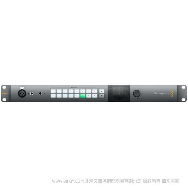 BMD ATEM Talkback Converter 4K 15、16號內嵌音頻通道來實現多達8臺攝影機SDI對講功能