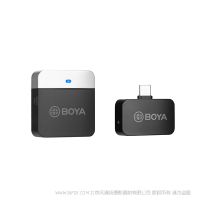 BOYA 博雅  BY-M1LV-U 無線麥克風系統 BY-M1LV-U-RX是一款USB-C接收器，用于安卓手機