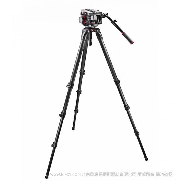 曼富圖 509HD,536K 504HD液壓攝像云臺和536四節碳纖維攝像三腳架套裝