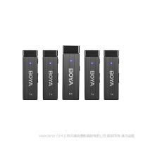 BOYA 博雅 BY-W4 2.4GHz迷你四通道無線麥克風(fēng)系統(tǒng) BYW4 一拖四 四人收音方案