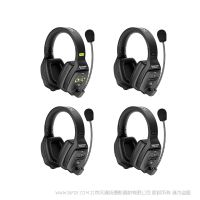 Saramonic 楓笛 WiTalk WT4D 雙包耳三發(fā)一收全雙工通話耳機(jī)對(duì)講系統(tǒng) 一拖三內(nèi)通 400m 鋰電池 
