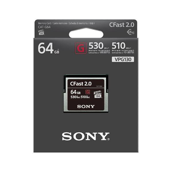 Sony 索尼 CAT-G64/T SYM CFast存儲卡—G系列 64GB 閃存卡 cfast CF2.0 閃存 記憶